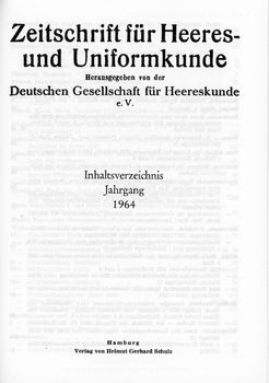 Zeitschrift fur Heeres- und Uniformkunde №191-196