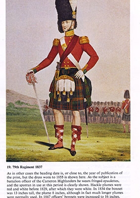 Uniform of the Scottish Infantry 1740 to 1900