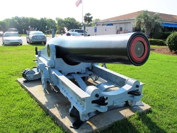 US 8" Rifled Dahlgren Cannon on a Naval Mount Walk Around