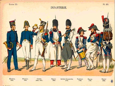 INFANTERIE. (Infanterie de ligne, infanterie legere, chassseurs a pied) 4-e partie (Tome III)