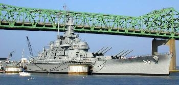 Battleship USS Massachusetts BB-59 Walk Around