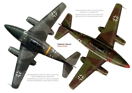 Messerschmitt Me 262 Schwalbe: A-1a/B-1a Models (TopdraWings 7002)
