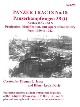 Panzerkampwagen 38 (t) Ausf.A to G and S (Panzer Tracts No.18)