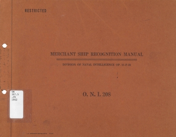 Merchant Ship Recognition Manual