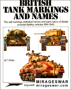BRITISH TANK MARKINGS AND NAMES 1914-1945 (Автор: B. T. White)