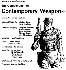 The Compendium of Contemporary Weapons (Palladium Books )