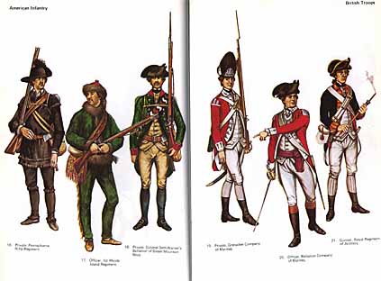 Uniforms of the American Revolution in Color (John Mollo)