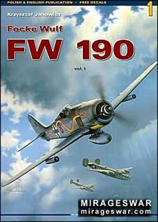 Kagero  Monographs No. 1 - Focke Wulf Fw-190 Vol. I