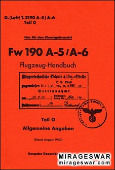 FW 190 A5/A6  Flugzeug-Handbuch.    