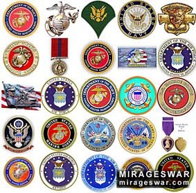 Эмблемы, награды и нашивки вооруженных сил США (фото)