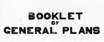 Booklet of General Plans