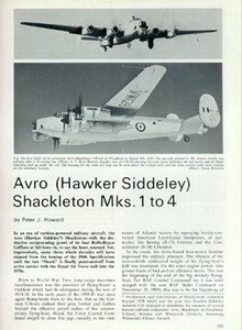 Avro (Hawker Siddeley) Shackleton [Aircraft Profile 243]