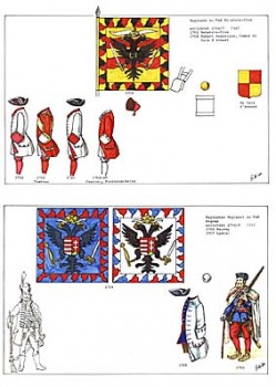 Die Kaiserlichen Regimenter zu Fub 1701-1714