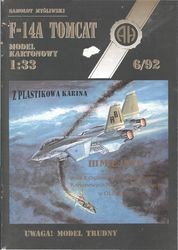 F-14A Tomcat-Halinski Kartonowy Arsenal (6`1992)