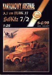3,7 cm Flak 37 SdKfz 7/2-Halinski Kartonowy Arsenal (5-6`1999)