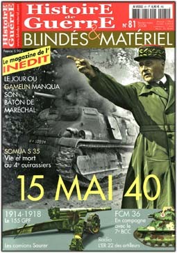 Historie de Guerre, Blindes et Materiel 81 2008