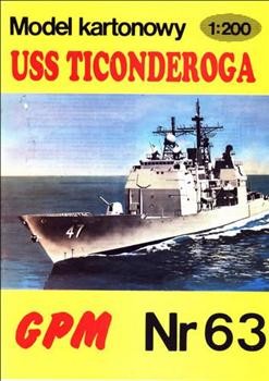 GPM  63 - model missile Cruiser USS Ticonderoga