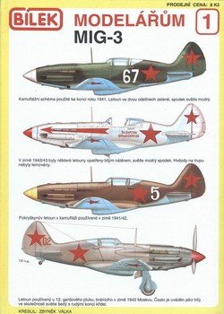 Bilek Modelarum 01 Mikojan MiG-3