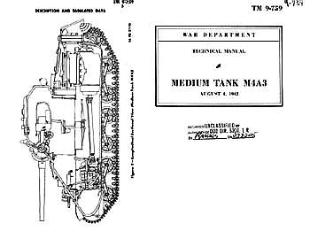 Medium Tank M4A3 [Technical Manual TM 9-759]
