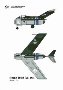 Scale Paper International - Focke Wulf Ta-183
