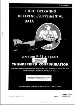 Flight operating difference supplemental data F4E TO1F-4C-1