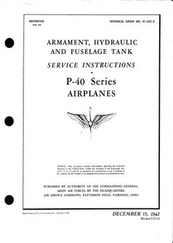P40 Series Armament, Hydraulic & Fuselage Tank 2 Service instructions