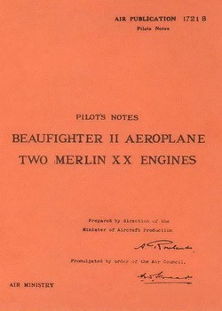 Pilot's Notes Beaufighter II With Two Merlin XX