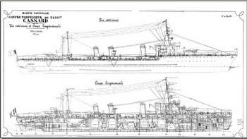 Чертежи кораблей французского флота: CASSARD 1931