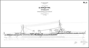 Чертежи кораблей французского флота - CHEVALIER PAUL 1932
