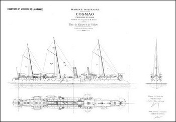 Чертежи кораблей французского флота - COSMAO 1889