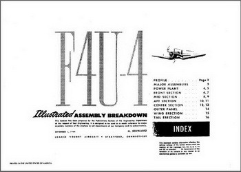 F4U-4 Illustrated assembly breakdown
