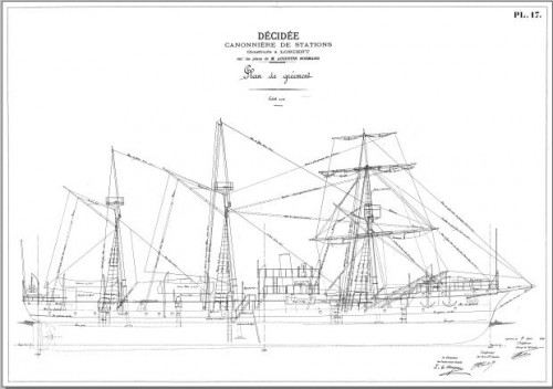 Чертежи кораблей французского флота - DECIDEE 1899