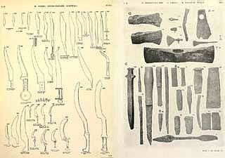 Tools and weapons illustrated by the Egyptian