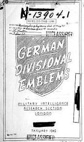 German Divisional Emblems [War Department 1945]