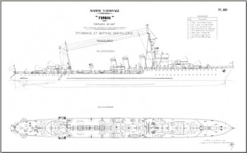 Чертежи кораблей французского флота - FORBIN 1928