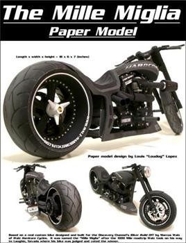 Paper Model - Custom Chopper 'Mille Miglia'