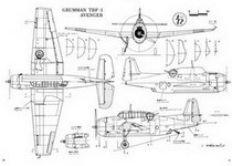 Bunrin Do Famous Airplanes of the world old 042 1973 10 Grumman TBF-TBM Avenger