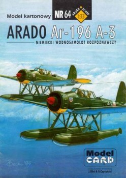 ModelCard 64 - Arado Ar-196A-3