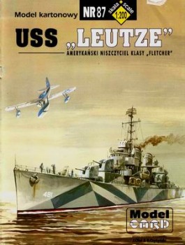 ModelCard 87 - USS "Leutze"