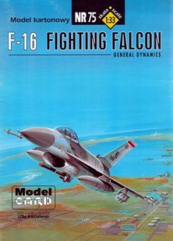 ModelCard 75 - General Dinamics F-16 Fighting Falcon