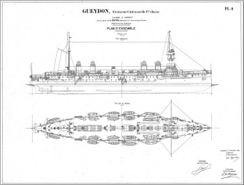 Чертежи кораблей французского флота - GUEYDON 1899