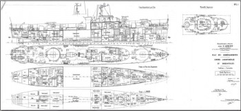 Чертежи кораблей французского флота - L ADROIT 1957