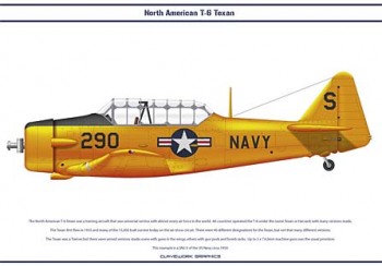 Самолет North American T-6 Texan на службе у различных государств