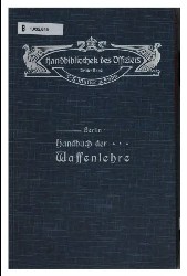 Handbuch der waffenlehre