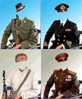 Military Suit Templates -   Photoshop