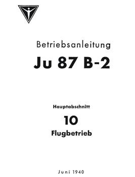 Betriebsanleitung Ju 87 B-2