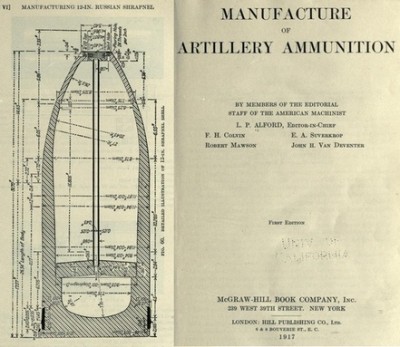 Manufacture of artillery ammunition