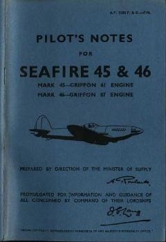 Pilot's notes for Seafire 45 & 46 