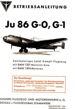 Ju 86 G-0, G-1 Betriebsanleitung
