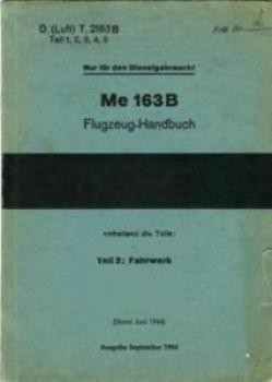 Me 163 B FlugzeugHandbuch.  Teli 2.  Fahrwerk